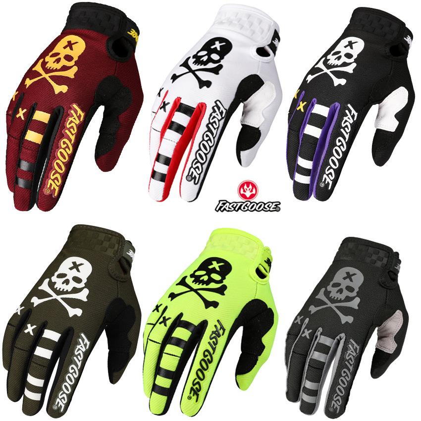 

Long finger touch screen motorcycle cycling gloves S червоний