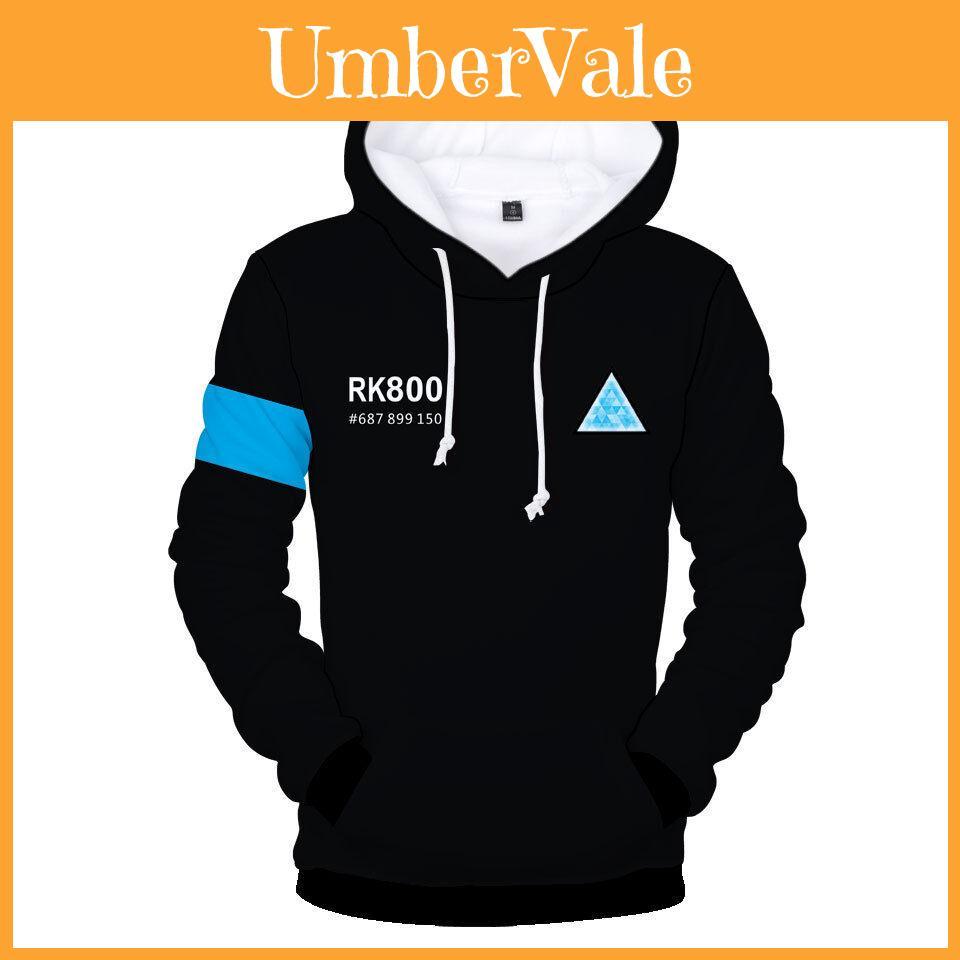 Premium Quality Detroit Become Human Hoodie Sweatshirt Connor Rk800 Kara Baseball Coat Jacket