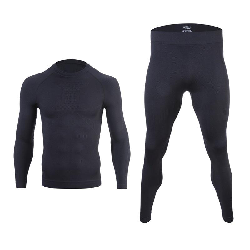 

Мужской и женский лыжный и фитнес компрессионный костюм с влагоотводящими свойствами. Small чёрный