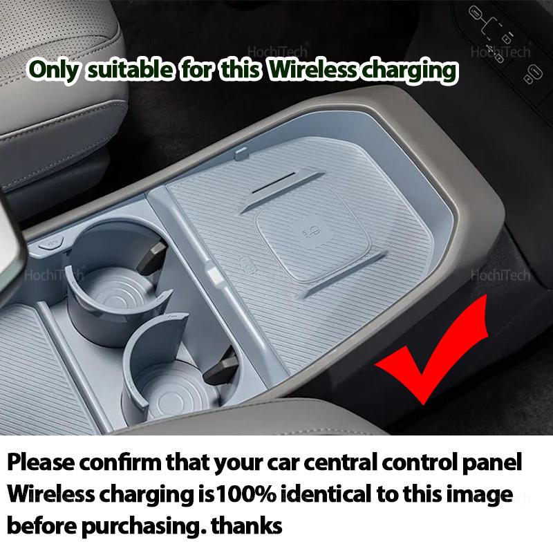Wireless Charging Mat for Kia EV3 2024 2025 2026 Car Wireless Charger Mobile Phone Fast Charging Cover Pad LHD RHD