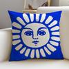 Warm SSun FaceS Cushion Cover Pcs Soft Decorative Square Cushion Covers X X Pillowcases for Sofa Couch Home Bedroom