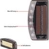 6 LED Car Theft Alarm Warning Light Solar Powered Anti-Theft Flashing Light Blue Car Burglar Alarm Light Strobe Lights Auto Part