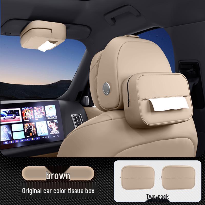 Compatible Zeekr 8X Car Tissue Box: Seat Hanging & Center Console Tissue Bag for Interior Decoration.