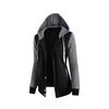 Herbst Sport Damen Colorblock Hoodies Mantel Langarm Kapuzenjacke Oberbekleidung