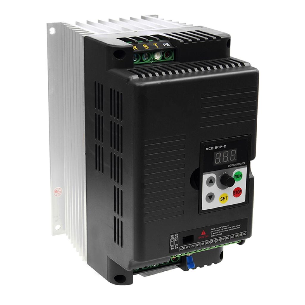 5.5KW 3 Phase Speed Control Drive Converter 220V 50Hz-60Hz Frequency Inverter Input VFD Triphase Output Motor