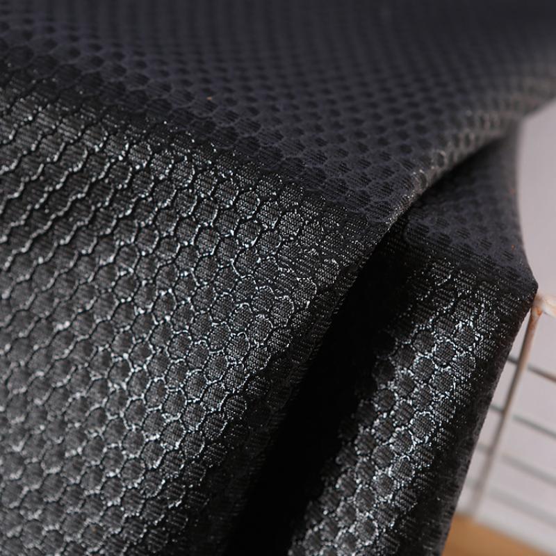 100X150CM Hexagon Honeycomb Mesh Simitation Silicone Anti Skid Fabric Polyester Non-slip Material for Floor Mat Rug Sofa DIY