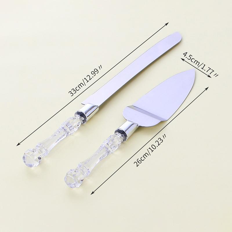 Bcmjhwt 2pcs Stainless Steel Knife And Shovel Pizza Bread Knife Wedding Supplies Cake Knife Triangle Bread Shovel Baking Tools