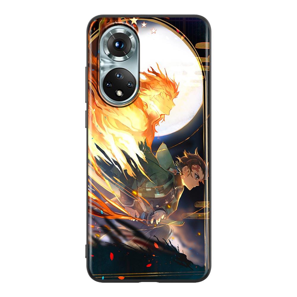 Demon Slayer Kimetsu No Yaiba Cartoon Phone Case For Honor X8 60 8X 9X 50 30i 21i 20 9A Play Nova 8i 9 SE Y60 Magic4 Pro Lite 5G