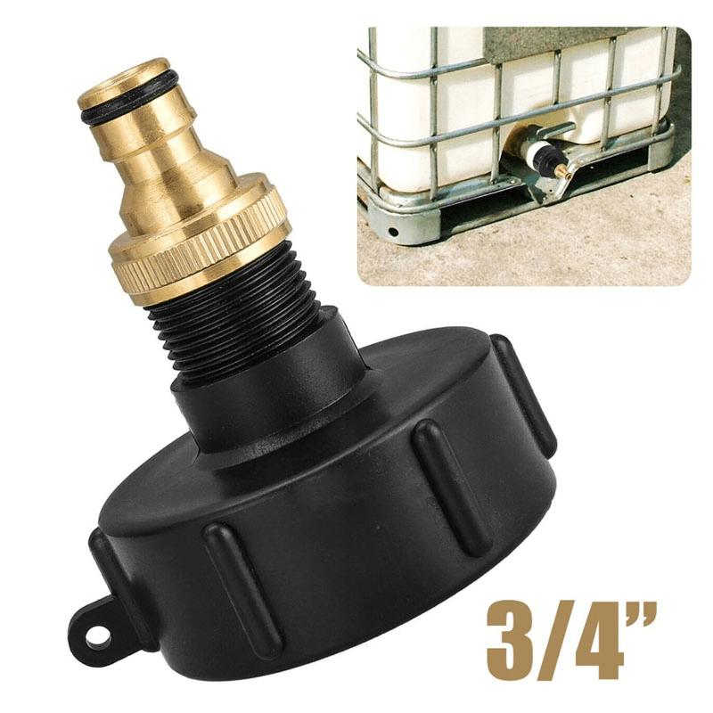 1pc IBC Tote Barrel Faucet - Durable Plastic, Garden Hose Adapter for Watering & Lawn Care
