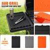 Silikon BBQ Grill Seitenablagenmatte Hitzebeständig Rutschfest Langlebiger Oberflächenschutz für Outdoor-Kochzubehör