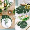 90 Pcs 3 Kinds Artificial Palm Leaves Tropical Jungle Leaves Decorations for Party Beach Baby Shower Wedding Birthday Decorations