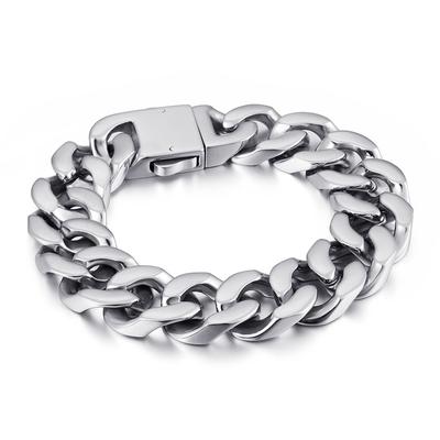 European And American Men 'S Titanium Steel Chain Bracelets Fashionable Titanium Steel Jewelry 