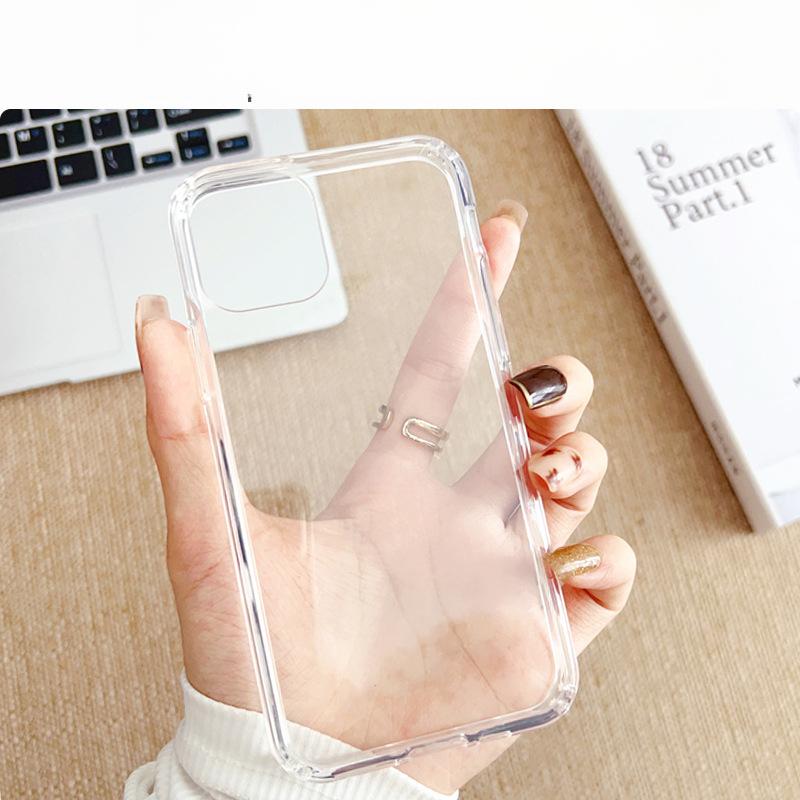 Suitable for High Light-transparent and Scratch-resistant Apple 14/13/11 Mobile Phone Case IPhone 12 Anti-fall Shock-resistant Wear-resistant Full