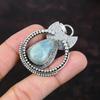 Aquamarine Pendant 925 Sterling Silver Pendant Gemstone Jewelry Designer Pendant Elegant Jewelry Gift For Mother Handmade Boho Style Jewelry