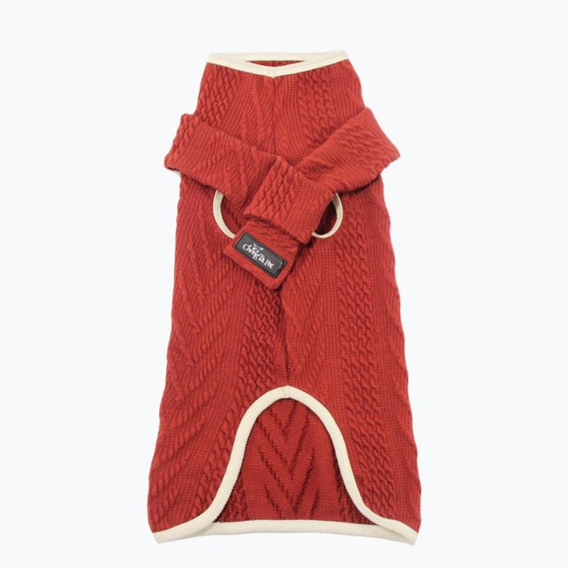 Pet Sweater Dogs High Neck Knit Pullover Warm Winter Coat Border Collie Golden Retriever Large Breeds