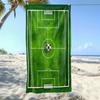 1 ΤΕΜ. Πετσέτα Παραλίας Γη Ποδοσφαίρου Πολυεστέρας - Ελαφριά Γρήγορου Στεγνώματος Μαλακή Πετσέτα Κολύμβησης Ταξιδιού, Σχέδιο Γη Ποδοσφαίρου, Unisex για Ca