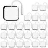 5x5cm 4x4cm 2mm Plug Eletrodos Tens Almofadas Acessórios Tecido Não Tecido Autoadesivo Patch de Reposição para Massageador Elétrico EMS