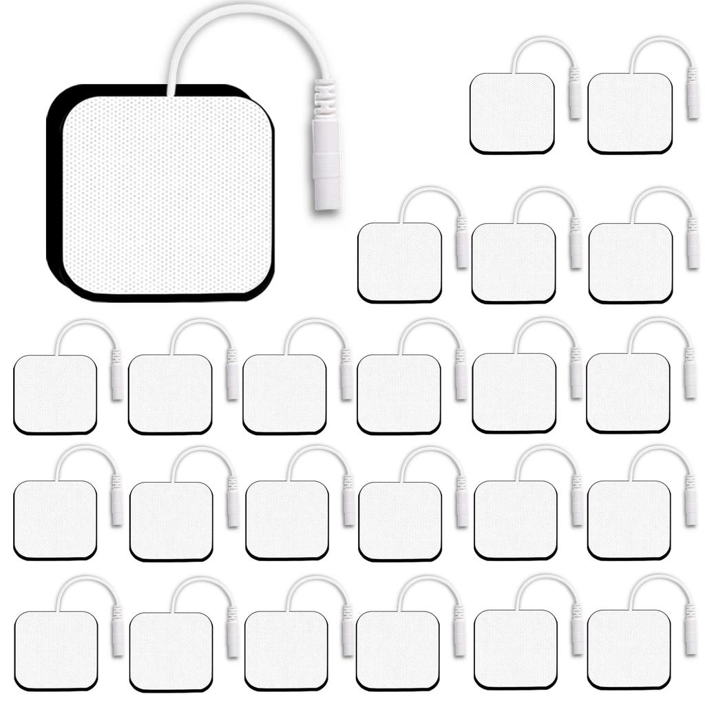 5x5cm 4x4cm 2mm Plug Tens Electrodes Pads Accessories Non-woven Fabric Self Adhesive Replacement Patch for EMS Electric Massager