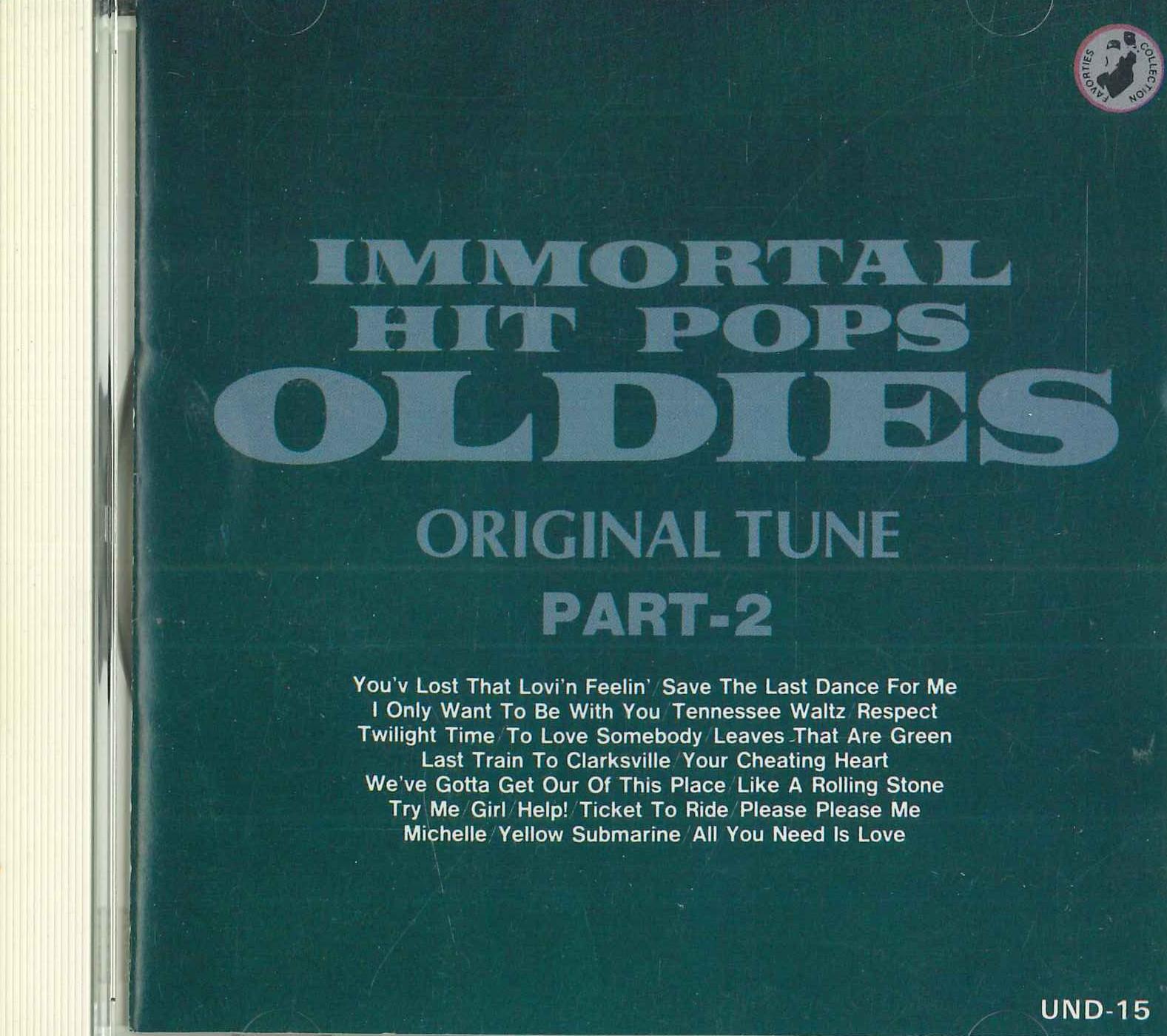

CD РАЗНЫЕ - Immotal Hit Pops Oldies Part2 UND15 EION Япония Поп Б/У