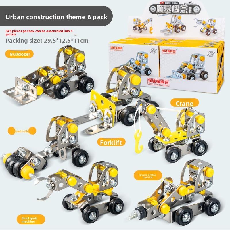 Childrens Diy Metal Assembly Kit With Offroad Motorcycle Model For Educational Play