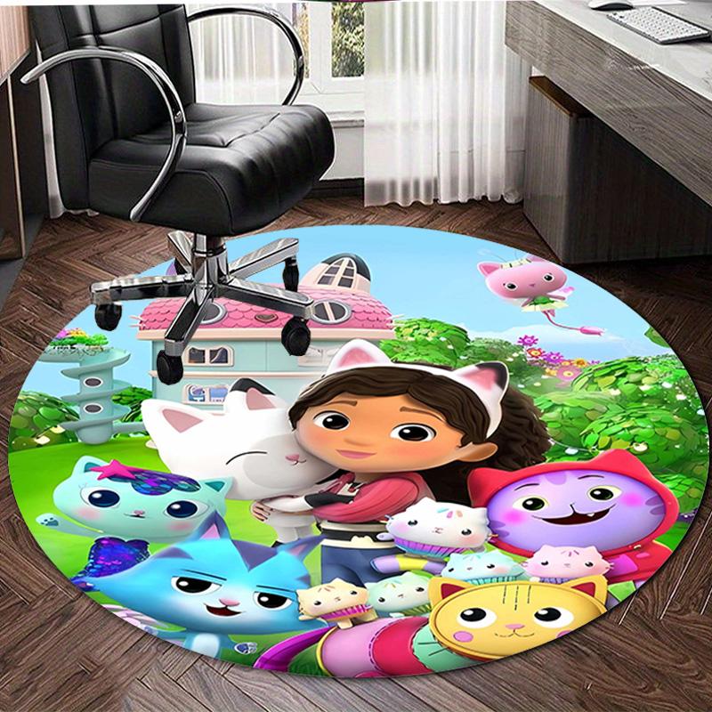 1pc Gaby's Bubble House2 Design Printed Area Round Carpet for Bedroom Living Room Home Decor Rugs Mat Non Slip Mat Rug for Bedside