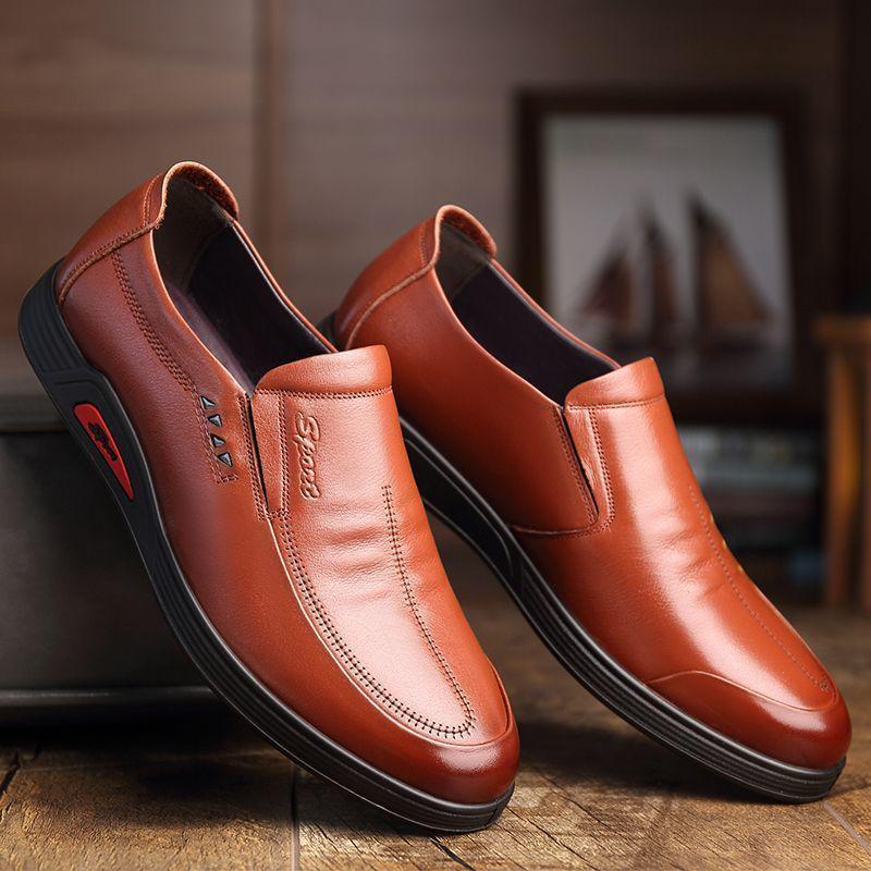 Libelle Herren Echtleder Slipper Lässige Sommerschuhe - Weiche, Atmungsaktive Sohle