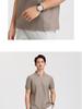 [Smooth and Breathable] Langdeng Men's Summer Mulberry Silk Bead Seagull Collar Polo Shirt
