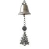 Iron Christmas Bell with Ribbon Window Pendants Door Hanging Decoration  Shopping Mall