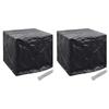 VidaXL Garden Water Tank Cover 2pcs 8 Eyelets 116x100x120cm