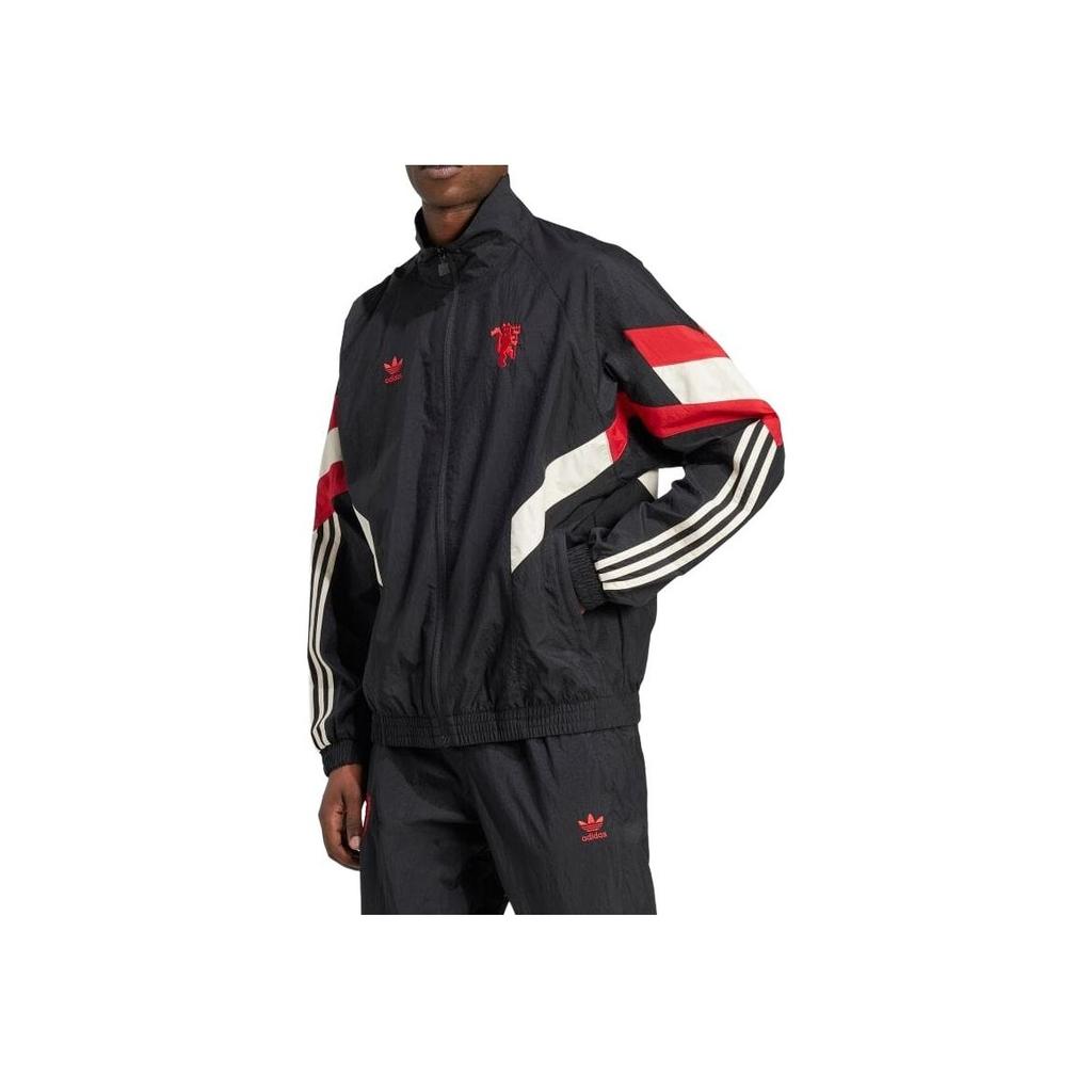 Adidas Manchester United Originals Track Top Black/Red Men Streetwear IS6525