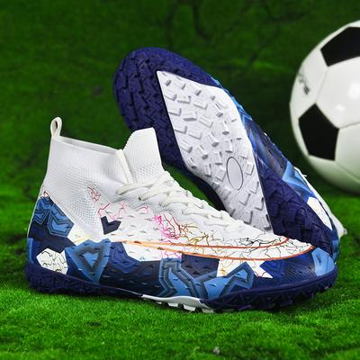 Professional Soccer Shoes Men Lace-up Long Stud Soft Sports Shoes Men Wear-resistant Training Ultra-light Football Boots Men