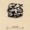 Metal Dragon Wall Art Sculpture Iron Statue Home Decor Living Room Game Room