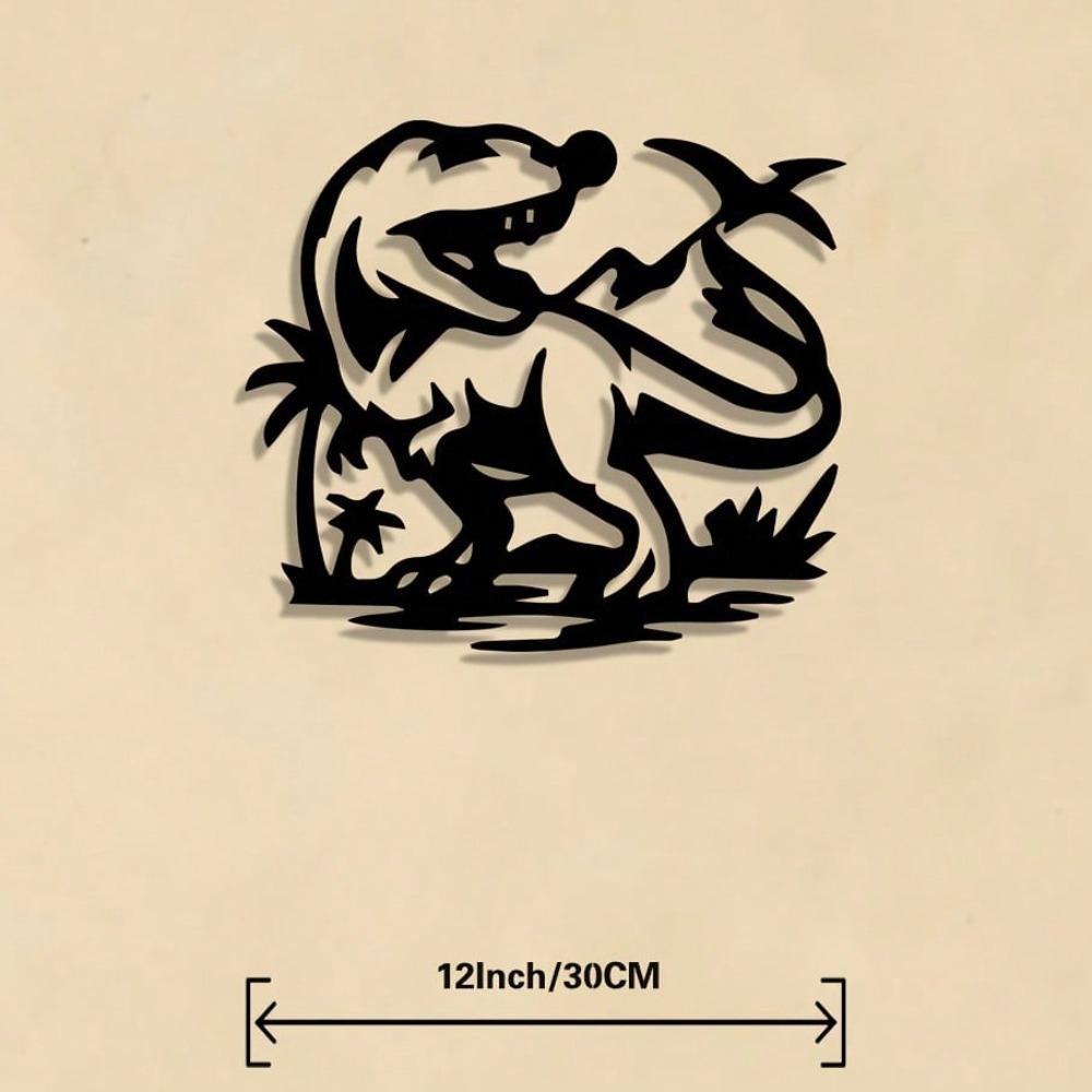 Metal Dragon Wall Art Sculpture Iron Statue Home Decor Living Room Game Room
