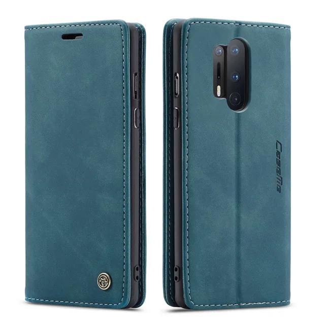 CaseMe Original Klapphüllen Für OnePlus Nord/OnePlus 7 Pro 8 Pro 8T Retro Magnetische Kartenhalter Brieftasche Für OnePlus 7 8 Pro 8T Nord