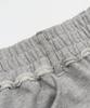 TOFFEE Cutoff Wide Sweatpants (Melange Grey)