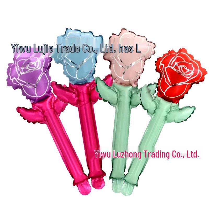 Heart-Shaped Floral Balloons for Mother's Day & Valentine's Day - Perfect for Kindergarten Ceremonies and Mall Gifts