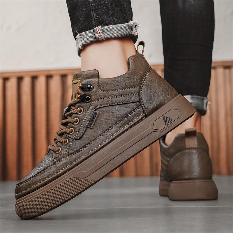New Fashion Autumn And Winter Men's Low Top Martin Boots Students Male Boys Trending Soft Sole Work Shoes Labor Protection Martin Sneakers