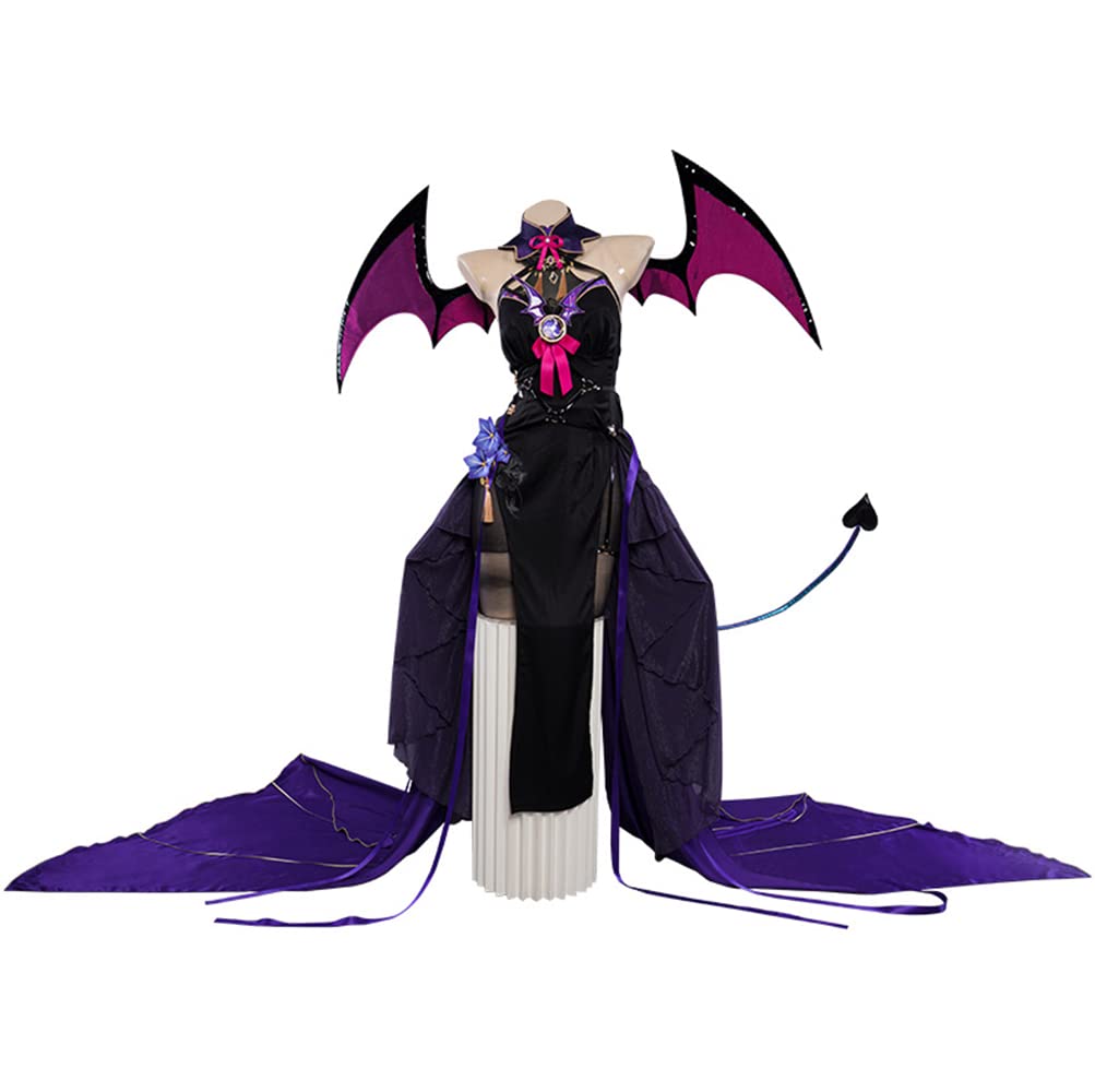[Lavender] Shogun Raiden Cosplay Costume, Halloween and Christmas Costume, Formal Wear, Little Devil, Size M