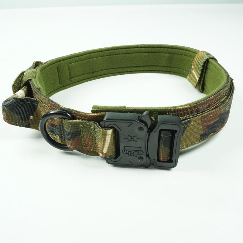 Military-Grade Tactical Dog Collar for Medium & Large Dogs - Durable Nylon for Training