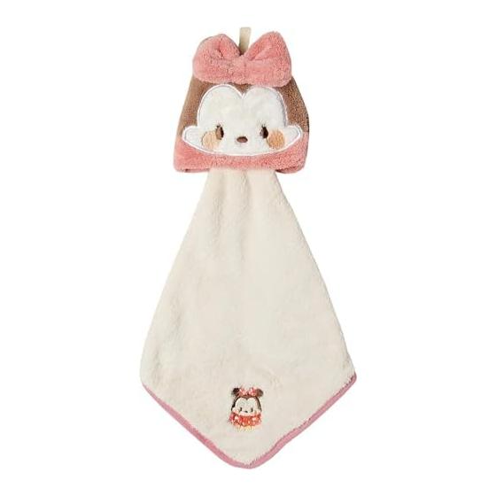 Marushin Hanging Towel Micro Material Disney Minnie CoroCoro/Minnie Kindergarten Entrance Goods, Preparation for Kindergarten, Nursery School,