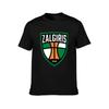 Men's ZALGIRIS 1944 Basketball Logo T-Shirt, Vintage Sports Team Print Cotton Tee, Casual Breathable Streetwear Top