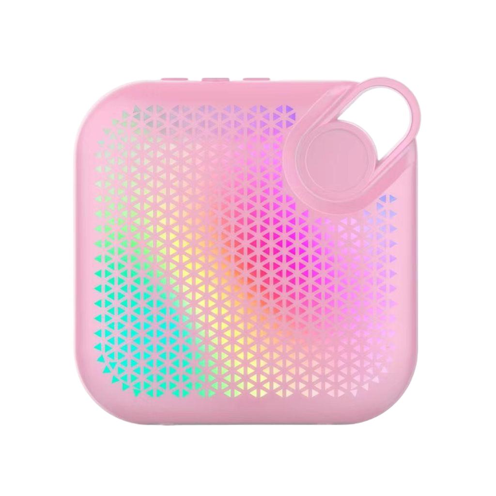 Mini Bluetooth 5.3 Mini Speaker Colorful Atmosphere Light Portable Outdoor Bass Cannon Creative Mini Speaker Explosive