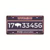 Vintage Tin Art with 1530 License Plate Design: Ideal for American - style Background Wall Decor