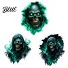 PVC Wall Stickers Halloween Theme Sticker Horror Skull Decal Waterproof Self-adhesive Removable Art Art for Home Living Room Bedroom And