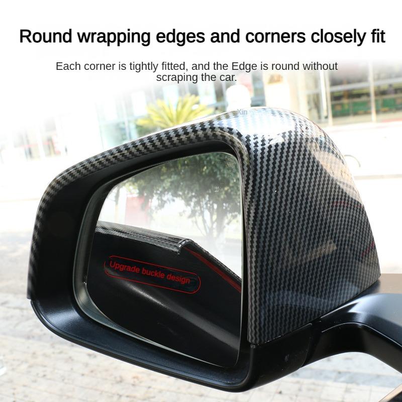 Rear View Mirror Cover For Tesla Model 3+ Highland 2025 Model Y Side Door Carbon Fiber Rearview Case New Model3 Car Accessories