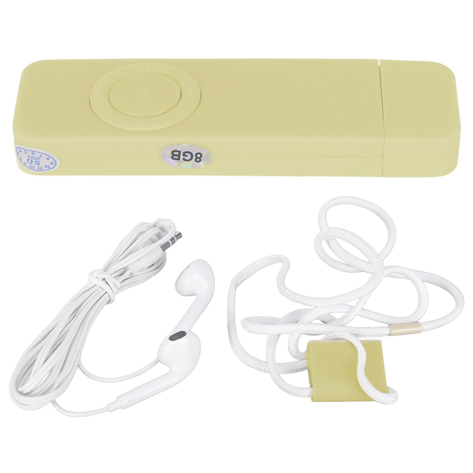 

MP3-плеєр 8 ГБ пам яті 64 ГБ розширюваний USB флеш-накопичувач Тип Підтримка OTG Hi-Fi Звук без втрат Тонкий Портативний Музичний плеєр жовтий