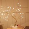 1Pc Table Tree Night Light USB/Battery Powered Touch Switch Artificial Bonsai Cherry Blossom Desktop Tree LED Lamp Light Decoration