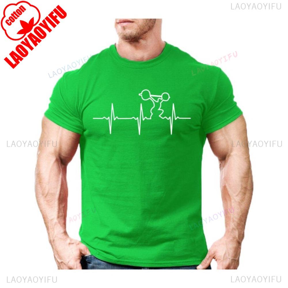 Gym Wear TShirt Heavy Weightlifting Unisex Women Men Tee Shirt Bodybuilding Training Tops High Quality Cotton Sweatshirt