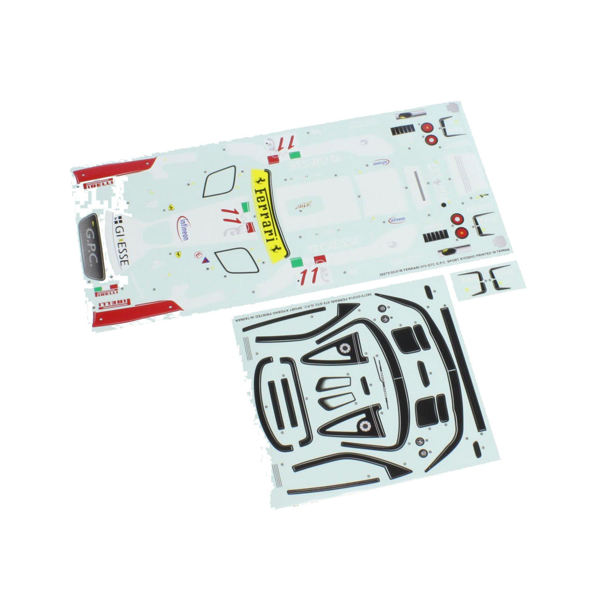 

Kyosho Decal 575GTC Radio Control Parts (Ferrari G.P.C.SPORTS) 39278-1