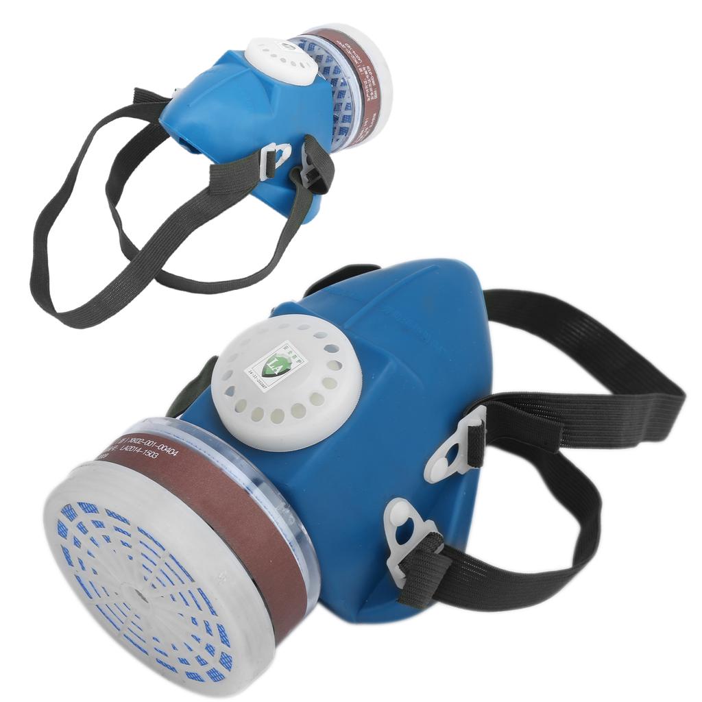 Halbmaske Selbstansaugender Filter Mundschutz Schutz vor giftigen Gasen für Benzol Kohlenstofftetroxid Benzin